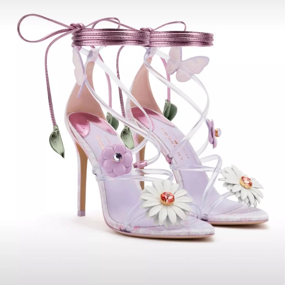 Sophia Webster X Love Shack Fancy Wildflower heel 42 NWT